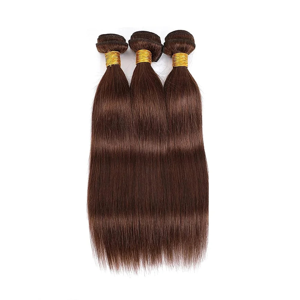 Straight Hair Bundles Human Hair 1/3/4 Pcs Virgin honey blond Hair Bundles Chocolate Brown reddish brown Straight Bundles