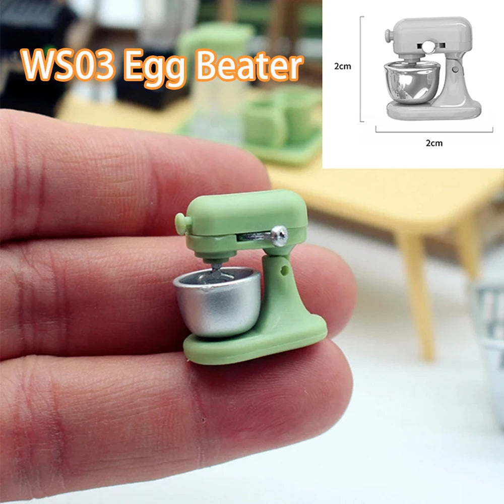1:12 Scale Miniature Dollhouse Coffee Machine Accessories Blender Juicer Appliance Model Doll Furniture Play Mini Kitchen Toy