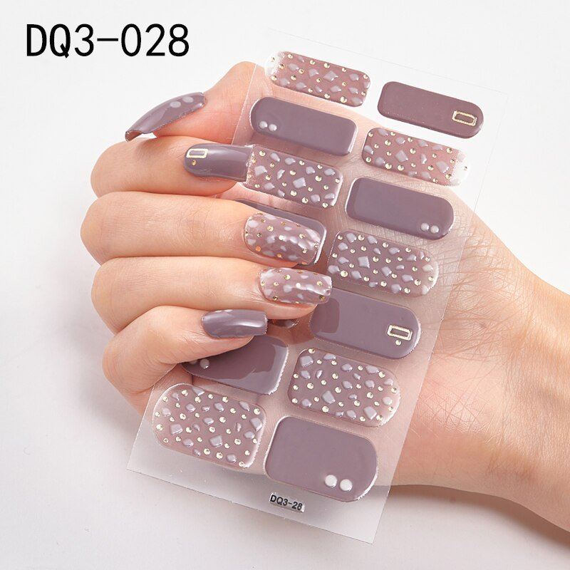 1 Sheet Glitter Series Powder Sequins Fashion Nail Art Stickers Collection Manicure DIY Nail Polish Strips Wraps for Party Decor - DunbiBeauty, LLC
