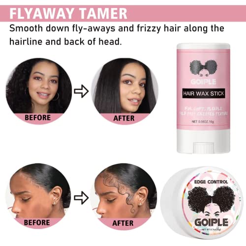 11 PCS Wig Kit for Lace Front Wigs for Beginners, Hair Wax Stick Lace Melting Elastic Band for Wigs, Edge Laying Scarf, Eyebrow Razor, Tweezer, Edge Brush, Wig Band, Mini Scissor, Comb - Beige - DunbiBeauty, LLC