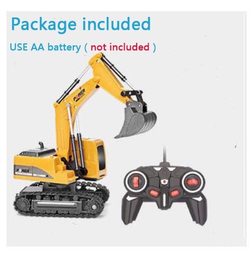 2.4Ghz 6 Channel 1:24 RC Excavator toy RC Engineering Car Alloy and plastic Excavator RTR For kids Christmas gift - DunbiBeauty, LLC