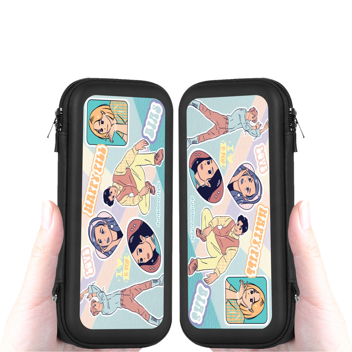 Nintendo Switch Storage Bag (Double-Sided Printing)|Eva Material - KPOP Inspired, BTS, Enhyphen, Pastel, Ive, Aespa, Bias, Happy Pill, Love, I Love KPOP, Idol, Music (Designed by Dunbi)