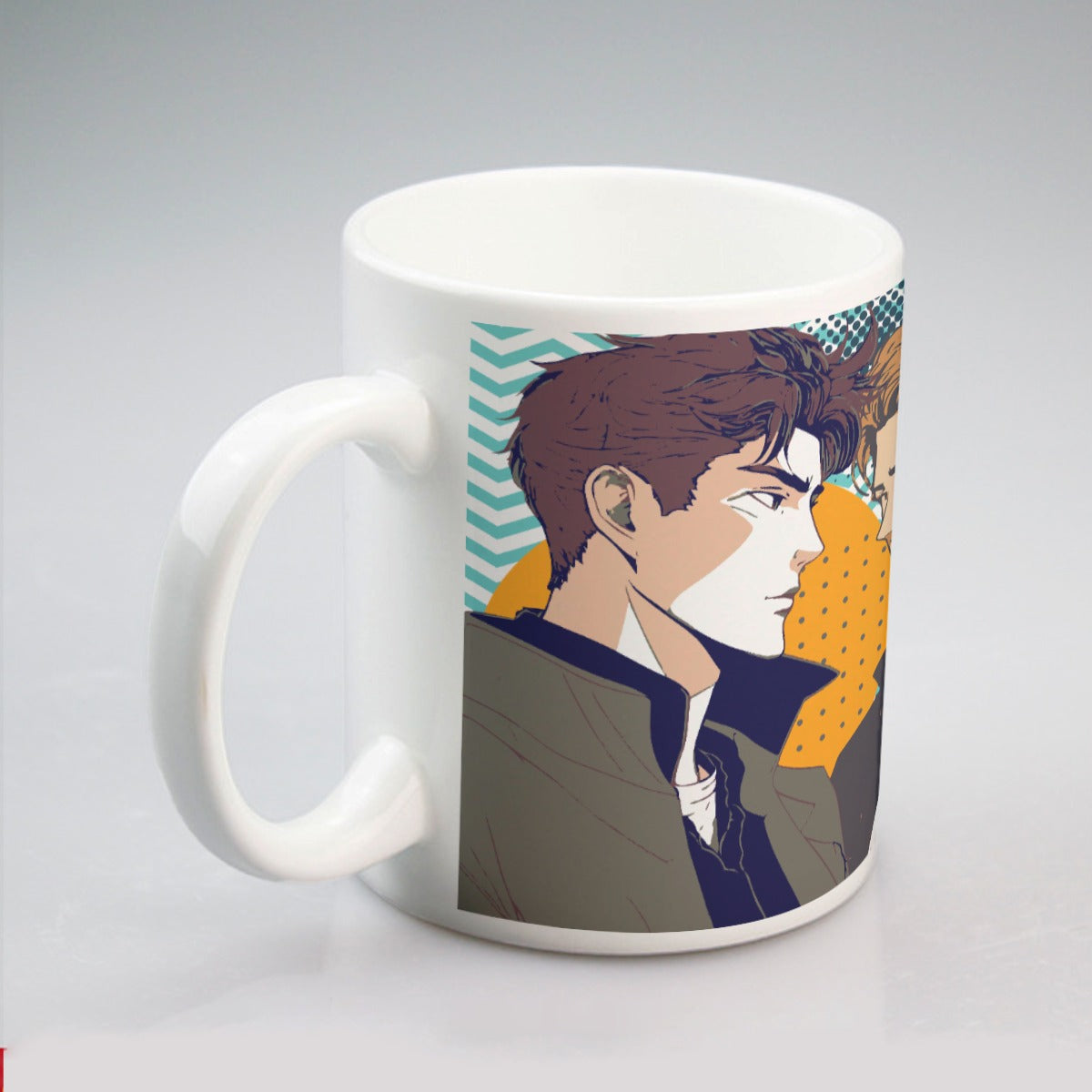All-over print mug Anime, Nostalgia, Guy Crush, Boys, Emotions, Friendship, Handsome (Designed by Dunbi)
