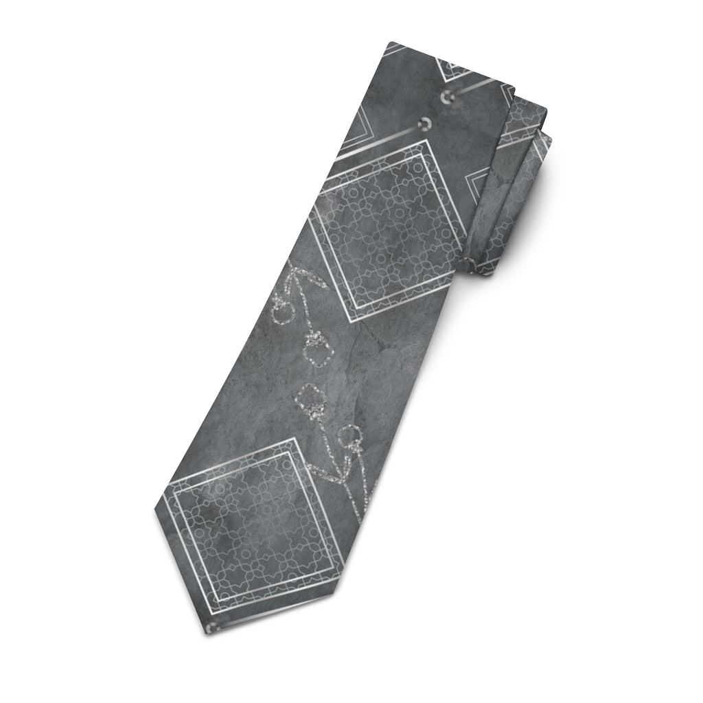 Medium Gray Titanium Gentleman's Business Tie Printify