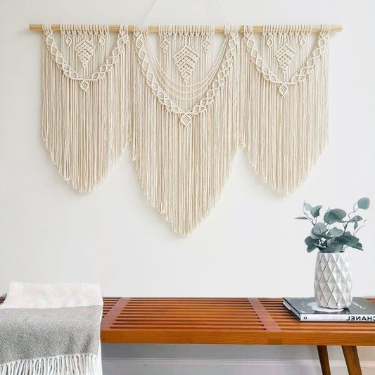 Bohemian Tapestry Cross-border Nordic Hand-woven Hanging Ornaments Simple Decorative Partition Curtain - DunbiBeauty, LLC