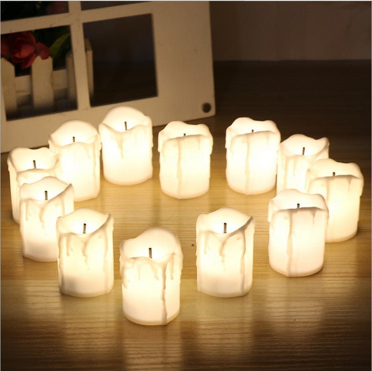 Candle Tears LED Electronic Candle Tears Candle Wedding Bar Decorative Candle Christmas Candle - DunbiBeauty, LLC