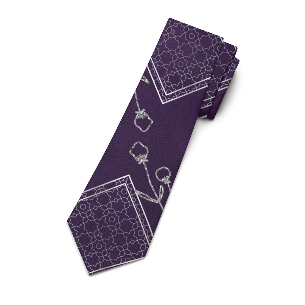 Purple Titanium Gentleman's Business Tie Printify