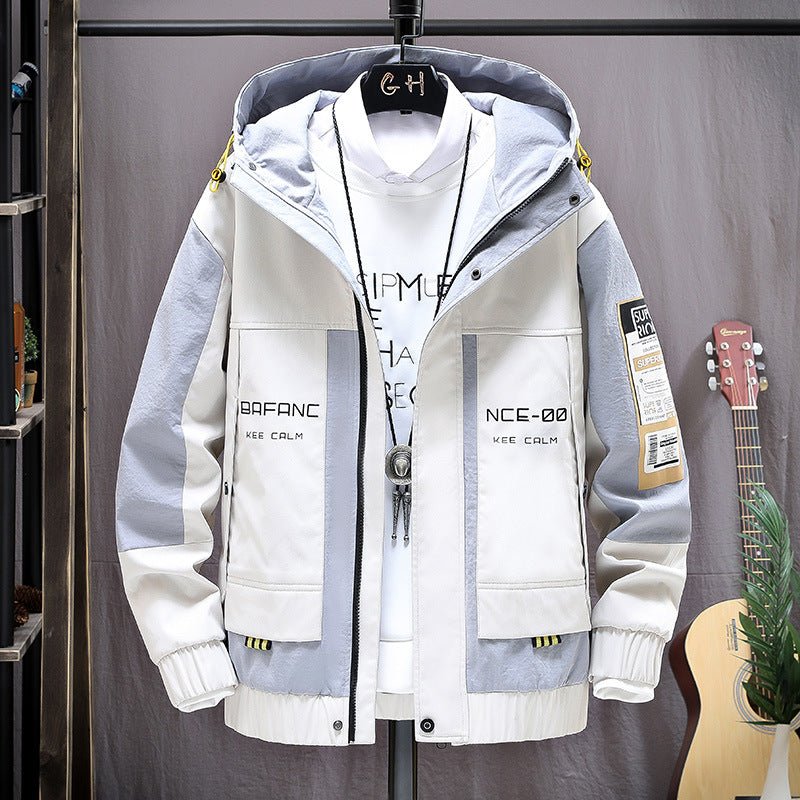 Fashion Men's Autumn and Winter Workwear Jacket plus Size Loose Handsome Casual Top Clothes - DunbiBeauty, LLC