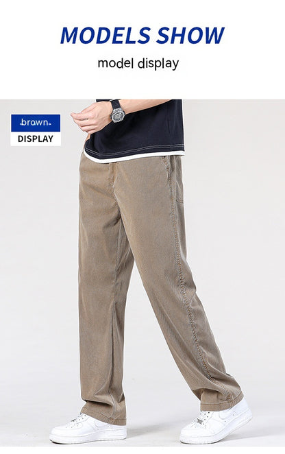 Jeans Men's Thin Straight Loose Men's Wide Leg Casual Long Pants