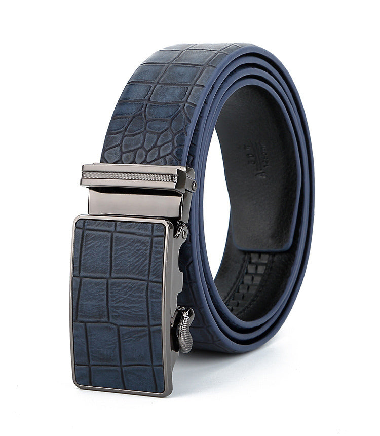 Men's automatic buckle belt