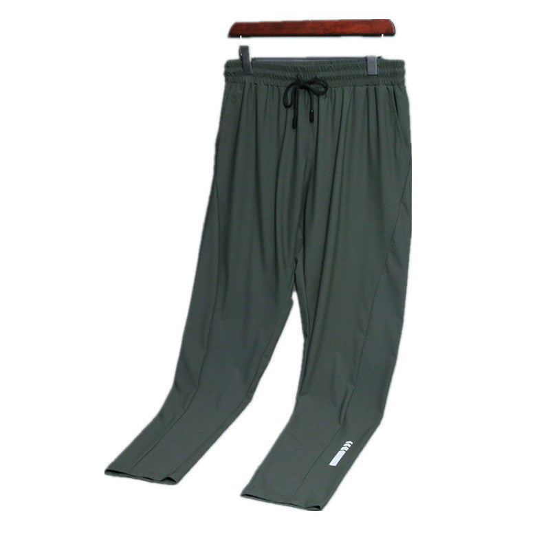 Ice Silk Sports Men's Outdoor Stretch Trousers Casual Men's Trousers