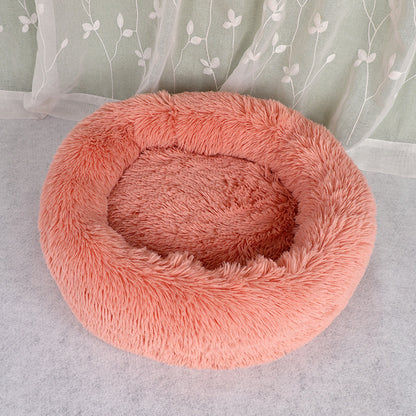Doghouse Plush Round Pets Keep Warm In Autumn And Winter