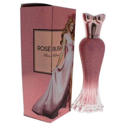 Paris Hilton Rose Rush Eau de Parfum Spray Perfume for Women | Floral and Fruity Fragrance | Notes of Papaya, Peony, Cedar, and White Musk | Feminine | Long-Lasting Scent | 3.4 Fl Oz
