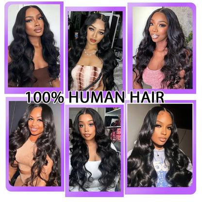 Human Hair Bundles Body Wave Human Hair 1 3 Bundles Human Hair Extensions Real Human Hair Bundles Natural Black Color Bundles