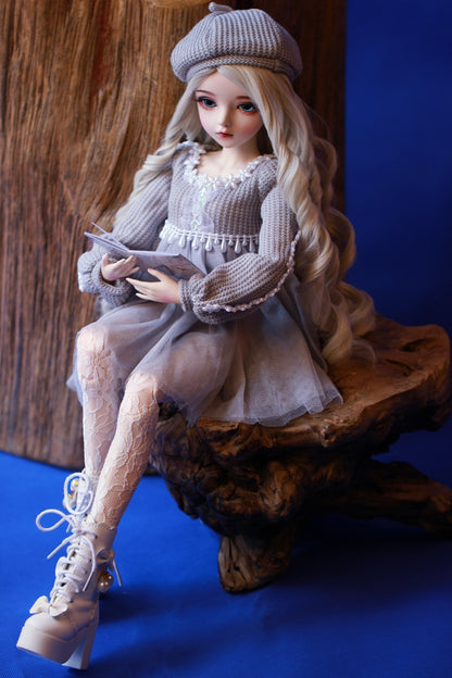⚠️ bjd doll 60cm gifts for girl Silver hair Doll With Clothes Change Eyes Doris Dolls Best Valentine's Day Gift bebe reborn