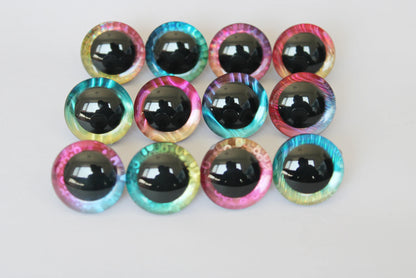 20pcs/lot--L12---12mm/14/16/18/20/25/30/35mm New Lovely  toy safety eyes 3D  doll eyes + fabric + washer for  diy plush doll