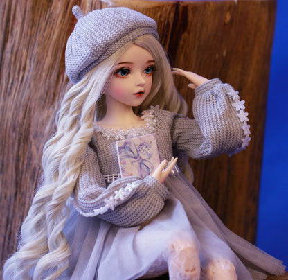 ⚠️ bjd doll 60cm gifts for girl Silver hair Doll With Clothes Change Eyes Doris Dolls Best Valentine's Day Gift bebe reborn