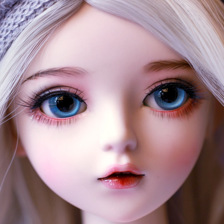 ⚠️ bjd doll 60cm gifts for girl Silver hair Doll With Clothes Change Eyes Doris Dolls Best Valentine's Day Gift bebe reborn