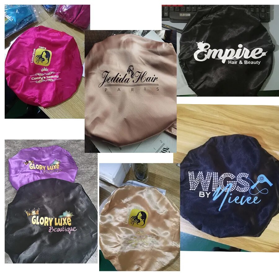 Women Satin Bonnet With Wide Stretch Ties Band Long Tail Bonnet Satin Cheveux Nuit Silk Sleeping Night Cap Bonnets