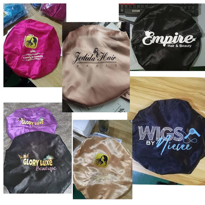 Women Satin Bonnet With Wide Stretch Ties Band Long Tail Bonnet Satin Cheveux Nuit Silk Sleeping Night Cap Bonnets