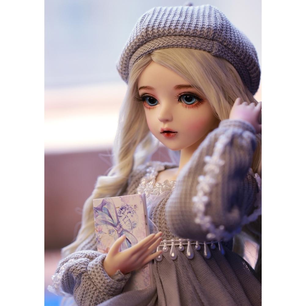 ⚠️ bjd doll 60cm gifts for girl Silver hair Doll With Clothes Change Eyes Doris Dolls Best Valentine's Day Gift bebe reborn