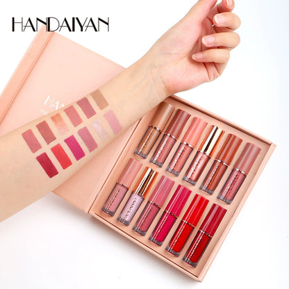 Handaiyan Makeup 12-Color Lip Gloss Set Lipstick Lip Gloss Lipstick Kit