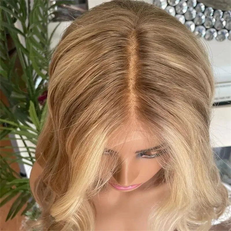 Hot Good Quality Human Hair Wigs Ombre Brown Blonde 13x6 Virgin Hair Wig