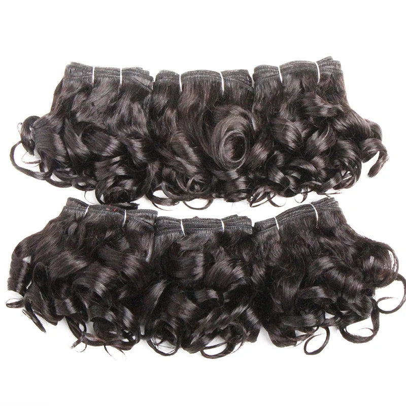 Curly Human Hair Bundles 100% Human Hair Bundles Brazilian Hair Weave Bundles 6 Pcs/Lot Color 1B/2/4/30/33/99J Curly Hair