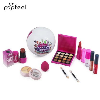 POPFEEL Surprise Makeup Ball Gift Set - Festive Cosmetic Bundle for Special Occasions, Perfect Birthday Surprise Makeup Sphere.