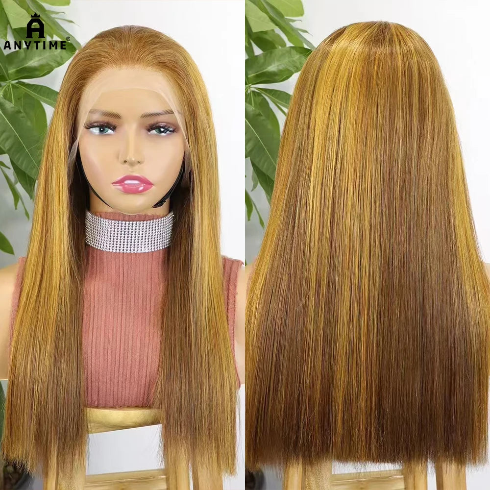 Double Drawn 13x4 Transparent Lace Front Human Hair Wig 12A Hair 350% Density Straight Human Hair Wig Frontal Wigs for Women