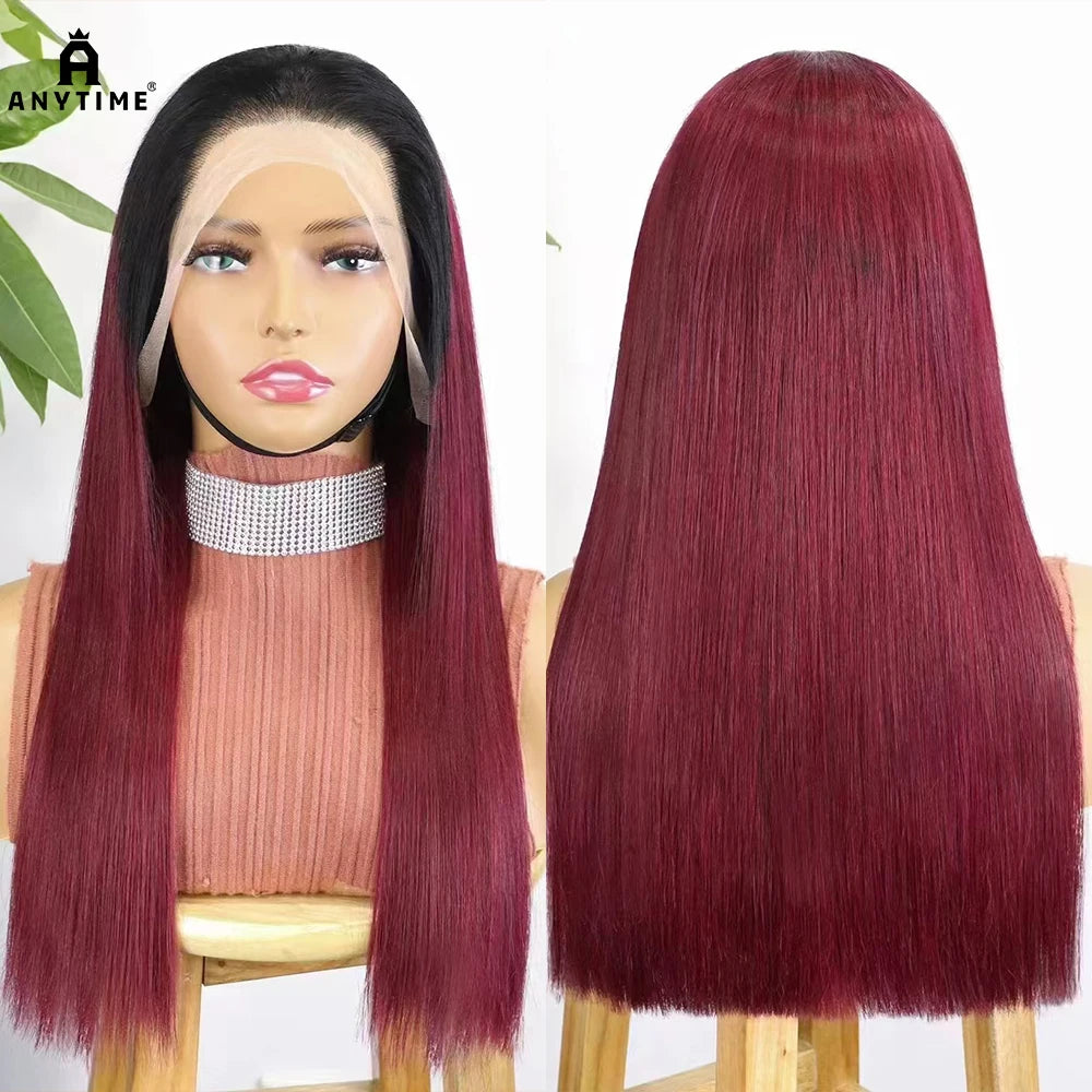 Double Drawn 13x4 Transparent Lace Front Human Hair Wig 12A Hair 350% Density Straight Human Hair Wig Frontal Wigs for Women
