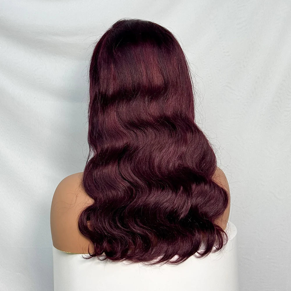 230% Density 12A Hair 20 Inches Body Wave Big Wavy Curly Human Hair Wig 13x4 Transparent Lace Front Human Hair Wig