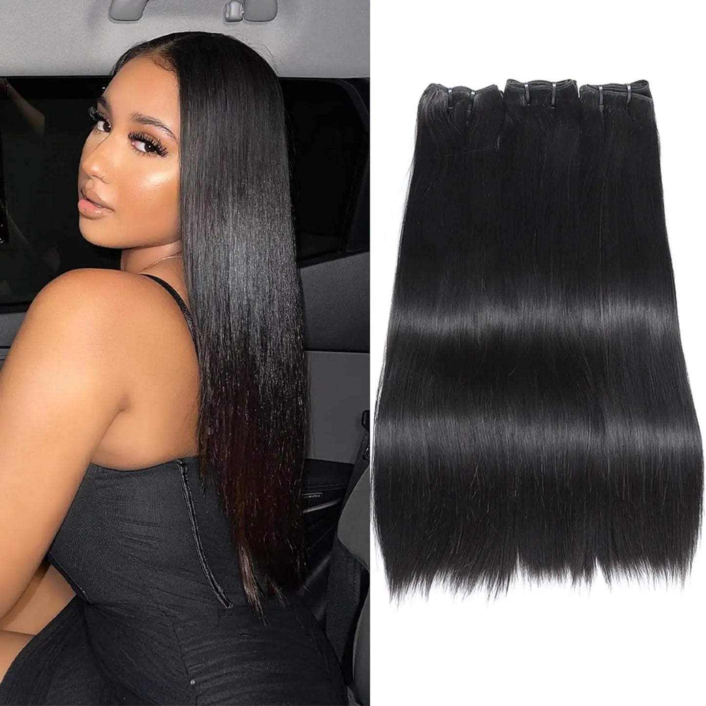 12A 30 Inch Human Hair Bundles Brazilian Hair Weave Bundles Straight Human Hair Bundles 30 Inch Bundles Hair Extensions