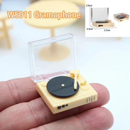 1:12 Scale Miniature Dollhouse Coffee Machine Accessories Blender Juicer Appliance Model Doll Furniture Play Mini Kitchen Toy