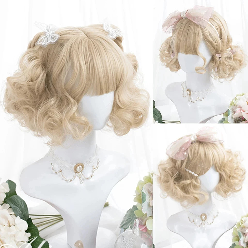 Long Wavy Wave Ombre Black Brown Purple Cosplay Wigs Heat Resistant Synthetic Wigs Middle Part Natural Lolita Wigs For Women