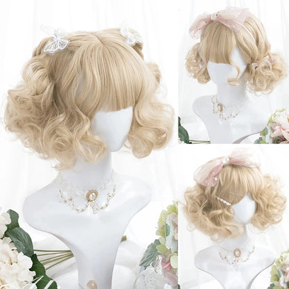 Long Wavy Wave Ombre Black Brown Purple Cosplay Wigs Heat Resistant Synthetic Wigs Middle Part Natural Lolita Wigs For Women