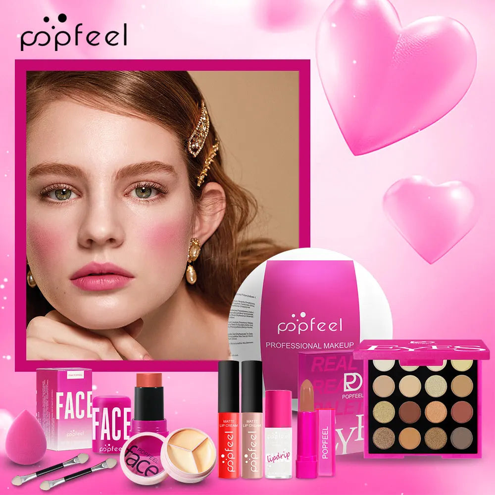 POPFEEL Surprise Makeup Ball Gift Set - Festive Cosmetic Bundle for Special Occasions, Perfect Birthday Surprise Makeup Sphere.