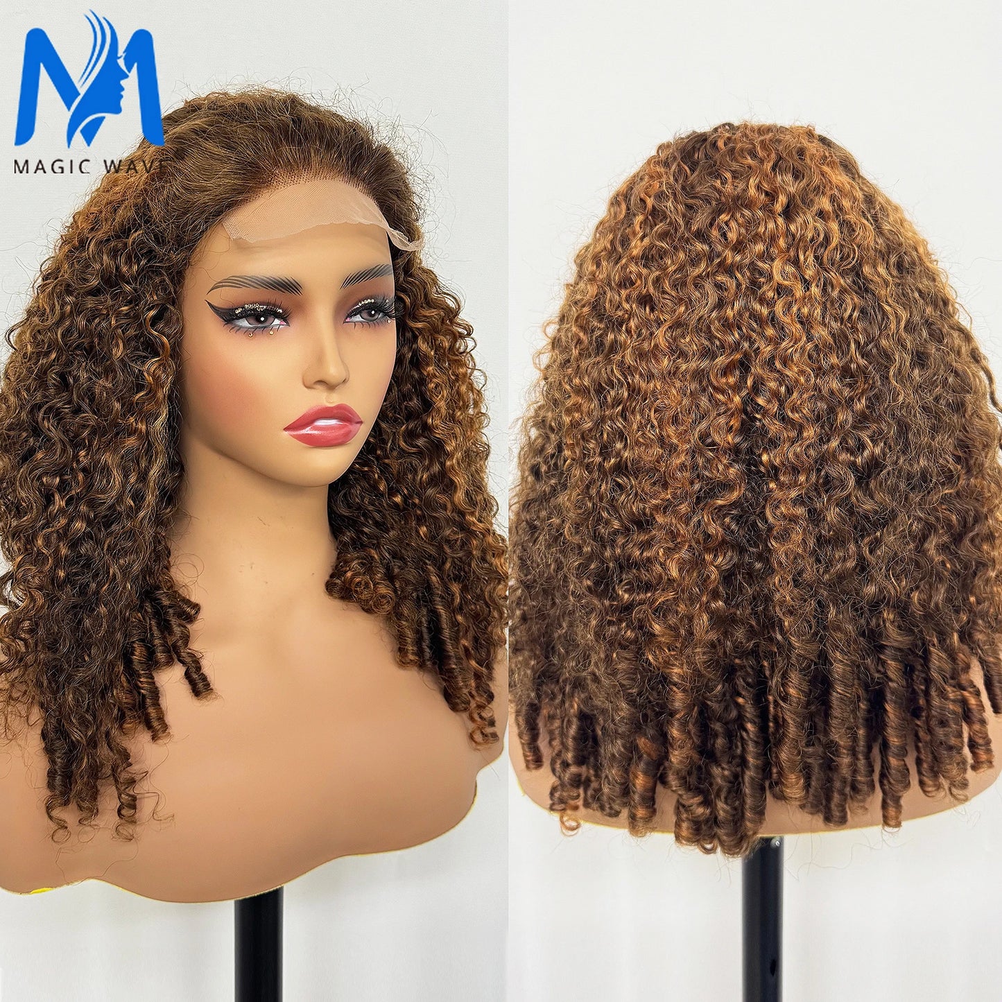 300% Density Burmese Curly Human Hair Wig 5x5 Transparent Lace Closure Glueless Pixie Curly Remy Human Hair Wig for Black Women
