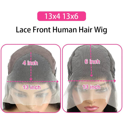 Burmese Curly Human Hair Wig Vietnamese Hair 13X6 Lace Front Wigs Human Hair 200% Density Transparent Lace Front Wig