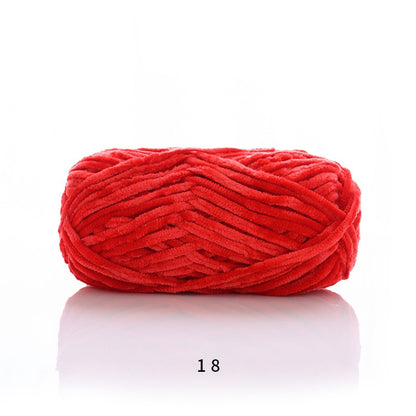 100g / 80M Chenille Velvet Yarn Knitting Wool Thick Warm Crochet Knitting Yarns Cotton Baby Wool DIY hand-knitted Sweater