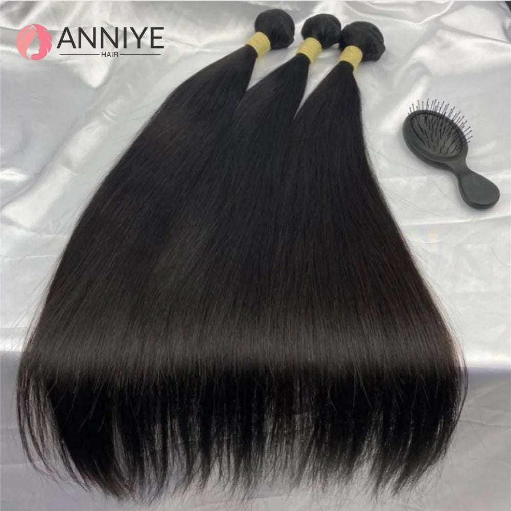 Straight Bundles Human Hair Brazilian Human Hair Bundles Remy Extensions 1/3/4 Bundle Raw Hair Extensions Wholesale Long Hair