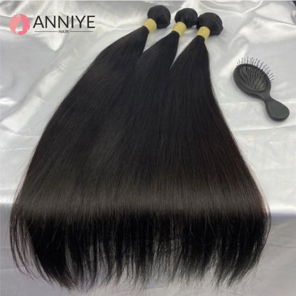 Straight Bundles Human Hair Brazilian Human Hair Bundles Remy Extensions 1/3/4 Bundle Raw Hair Extensions Wholesale Long Hair