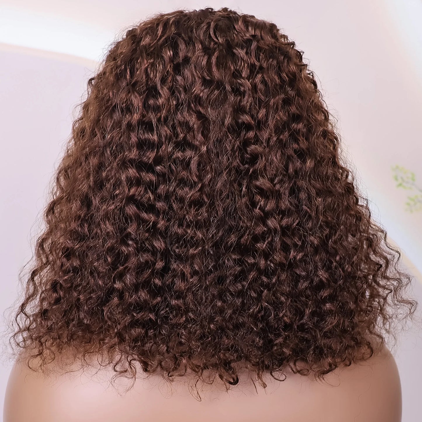 #4 Chocolate Brown Straight Human Hair Wig Chocolate Brown Straight 13x4 Lace Frontal Human Hair Wig  For Women