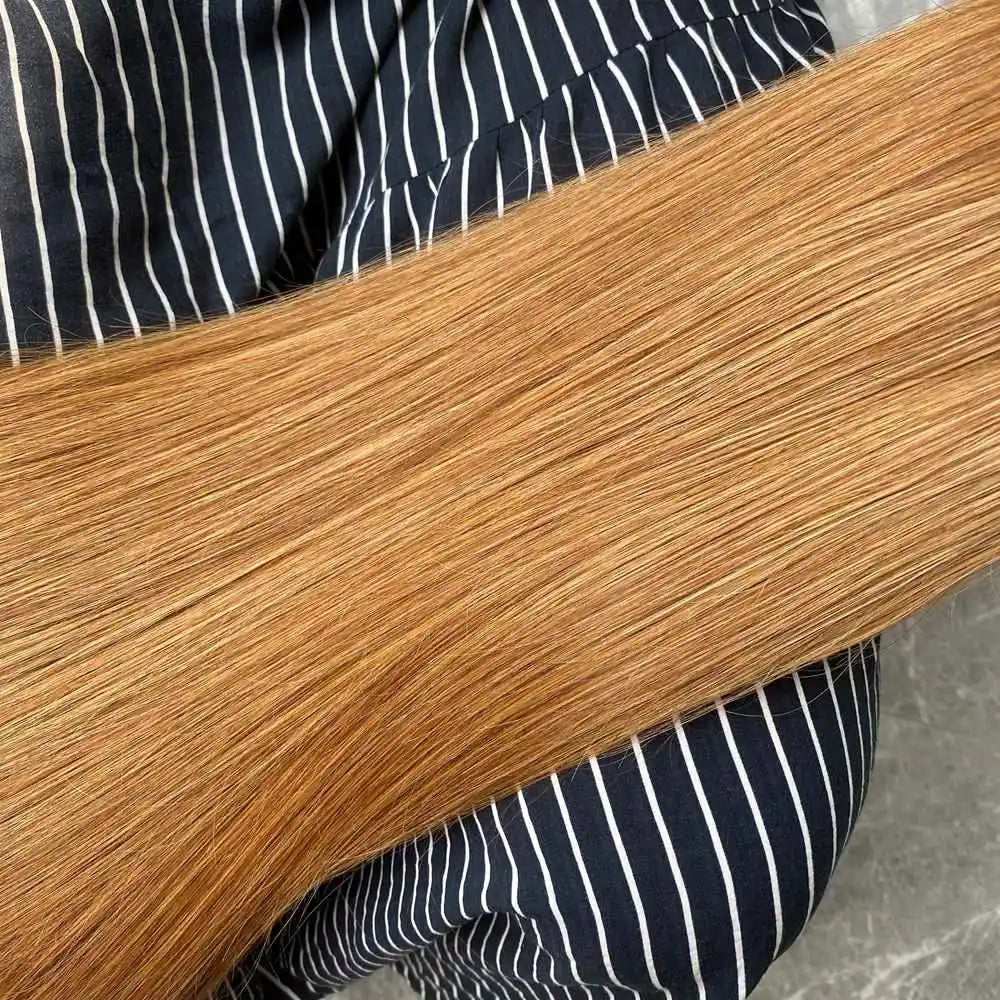 #27 Straight Human Hair Bundles 3 Bundles 8-30 Inch 100g/Bundle Brazilian Virgin Honey Blonde Hair Extensions Weave Gold Hair