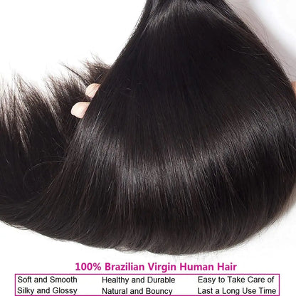 12A 30 Inch Human Hair Bundles Brazilian Hair Weave Bundles Straight Human Hair Bundles 30 Inch Bundles Hair Extensions