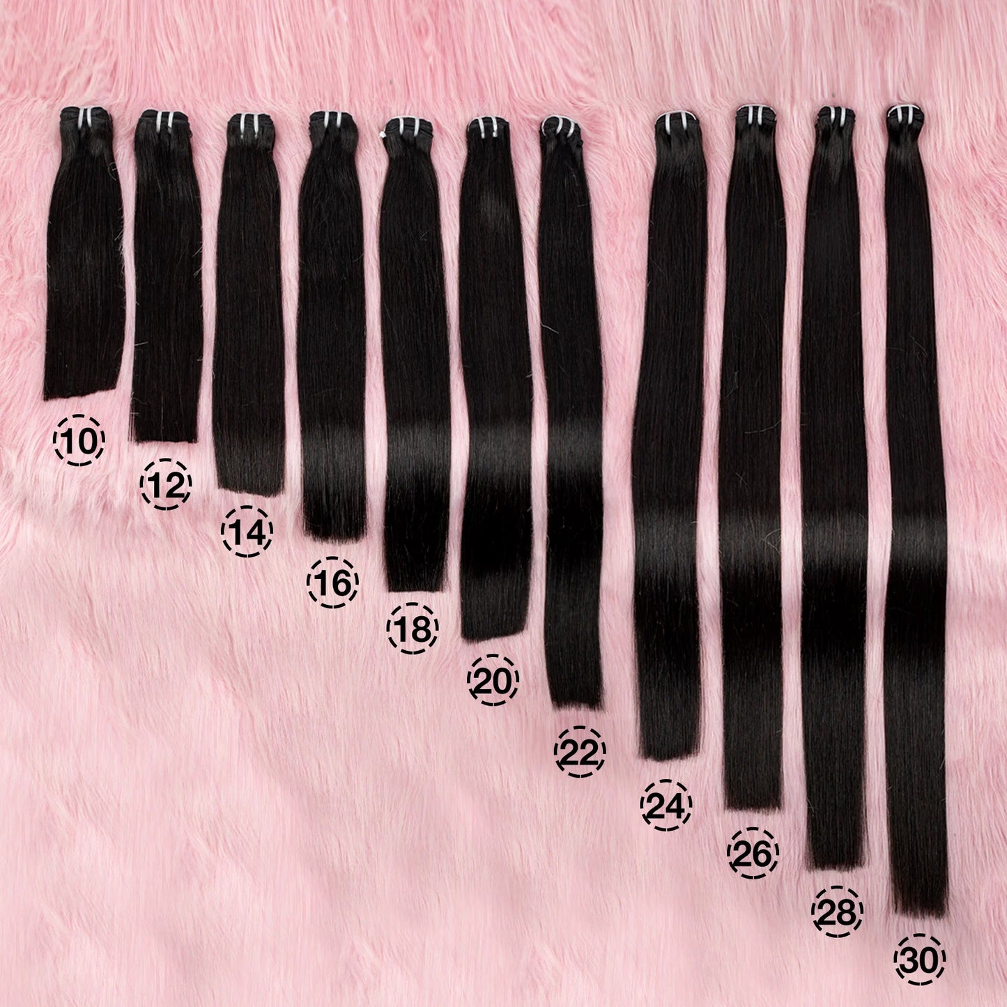 16A Double Drawn Vietnamese Raw Human Hair Bundles Bone Straight Bundles Human Hair Bundles Hair Extensions 100g/bundle