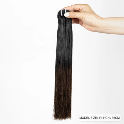 15A Double Drawn Human Hair Bundles Vietnamese Raw Virgin Bone Straight Human Hair Bundles 1BT4 Ombre Hair Extension 100g/bundle