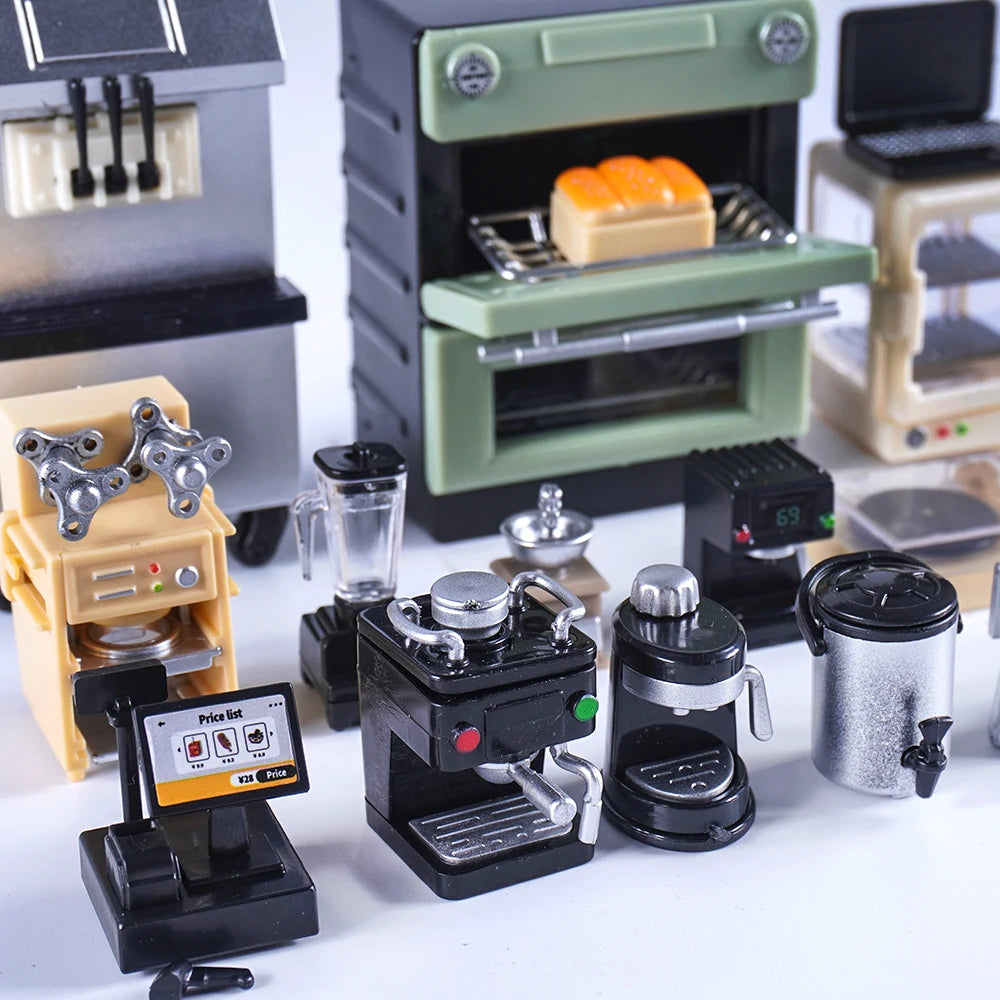 1:12 Scale Miniature Dollhouse Coffee Machine Accessories Blender Juicer Appliance Model Doll Furniture Play Mini Kitchen Toy