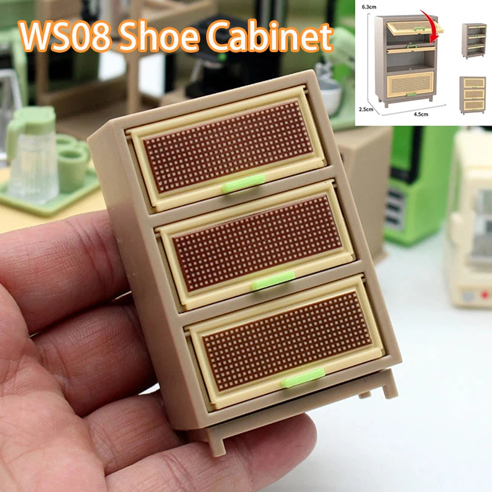 1:12 Scale Miniature Dollhouse Coffee Machine Accessories Blender Juicer Appliance Model Doll Furniture Play Mini Kitchen Toy