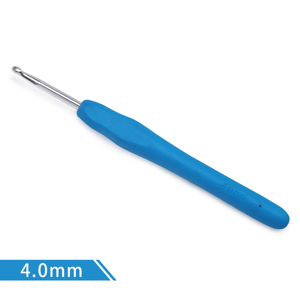 New Crochet Hook 2.5-6.0mm Aluminum Crochet Needles With Colorful Soft Rubber Grip Cushioned Handles Knitting Needles